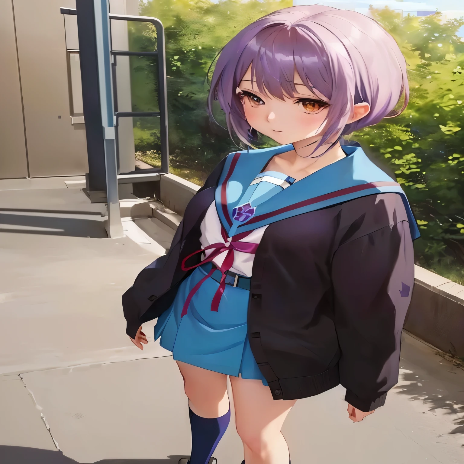Anime girl in blue and purple uniform sits and spreads her legs,Vaginal , Anime Moe Art Style, Created by Anime Painter Studio, Smooth anime CG art, Anime Style. 8k, Realistic Anime 3D Style, Cute girl anime visuals, Young Anime Girl, Anime Style 4 k, Painted in an anime artist&#39;s studio, Anime Styled 3d, Beautiful anime school girl