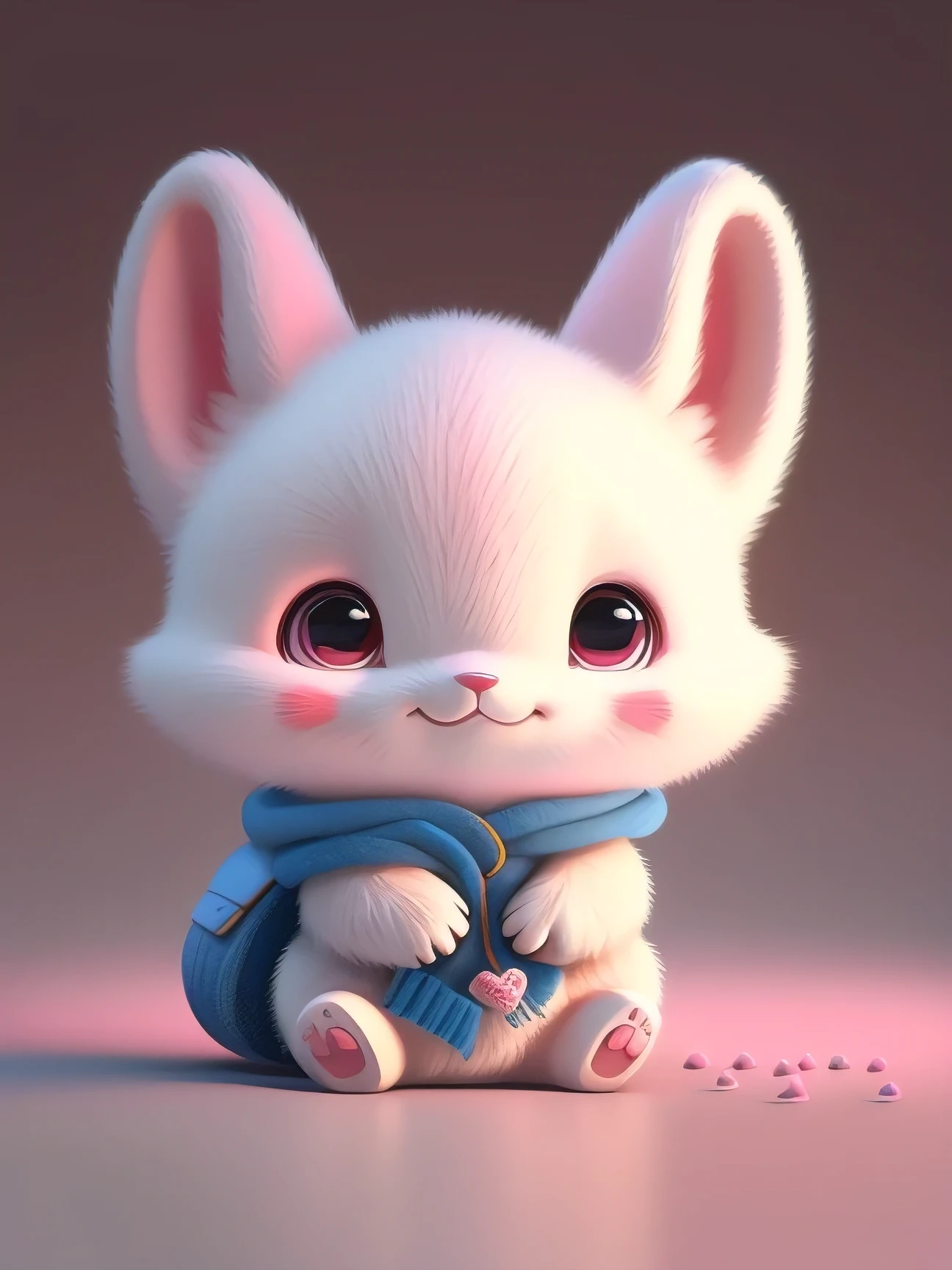 Pink mascot, Has 8 rebel culture traits, Distinctive features, Jiangxi IP has unique creativity and design, A cute image that matches the characteristics of the times, Great affinity and communication Cute little animals Fluffy, anime, modern art, Ultra-high resolution