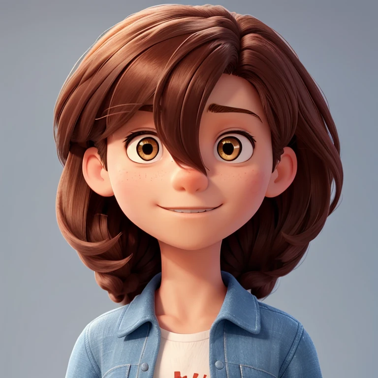 Boy with hair with doubts 