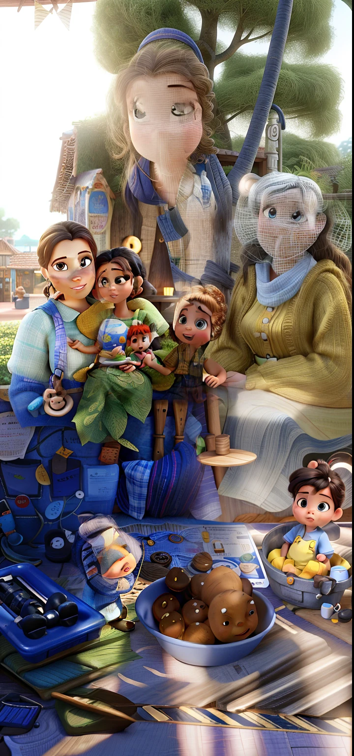 pai, Mother  and littr, disneypixar