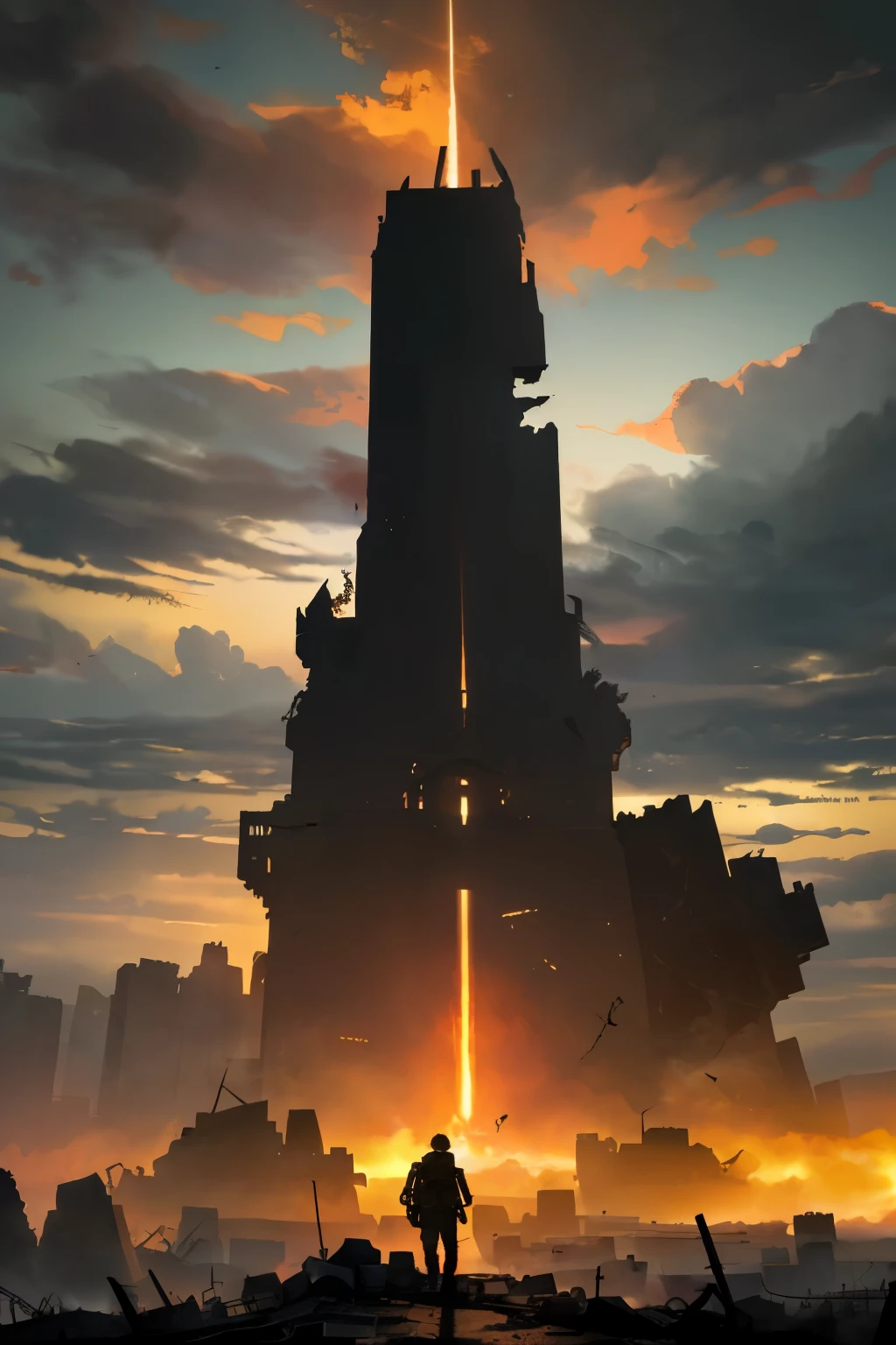(The End of the World theme: 1.4), staggering destruction, war-torn landscape, (1.2) violence and chaos, yet (1.4) hope and rebirth in sight,
--s4-upscale, --auto

(ultra-detailed, 1.2), destroyed buildings, rubble, (1.4) intricately detailed cracks and scars, (1.2) bloodstains and tears, (1.4) smoldering ruins,
(staggering scale: 1.4), war machines and weapons, explosions, (1.4) hauntingly beautiful, desolate sky, (1.2
