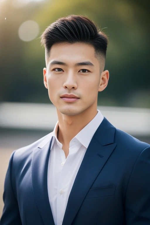 ((highest quality, 8k, masterpiece: 1.3)), One straight-shooting Japanese guy,47old men, Focus on a good profile: 1.3, (Perfect jawline, Sharp features: 1.2), breathtaking physique, Muscular, Exquisite facial structure, (Captivating Gaze: 1.2), ((Surfer cut hair)), (firm face), (Captivating Charm: 1.4), (Respected by gay men: 1.2), (A flawless black suit), ((A captivating presence: 1.3)), ((Demanding attention: 1.2))