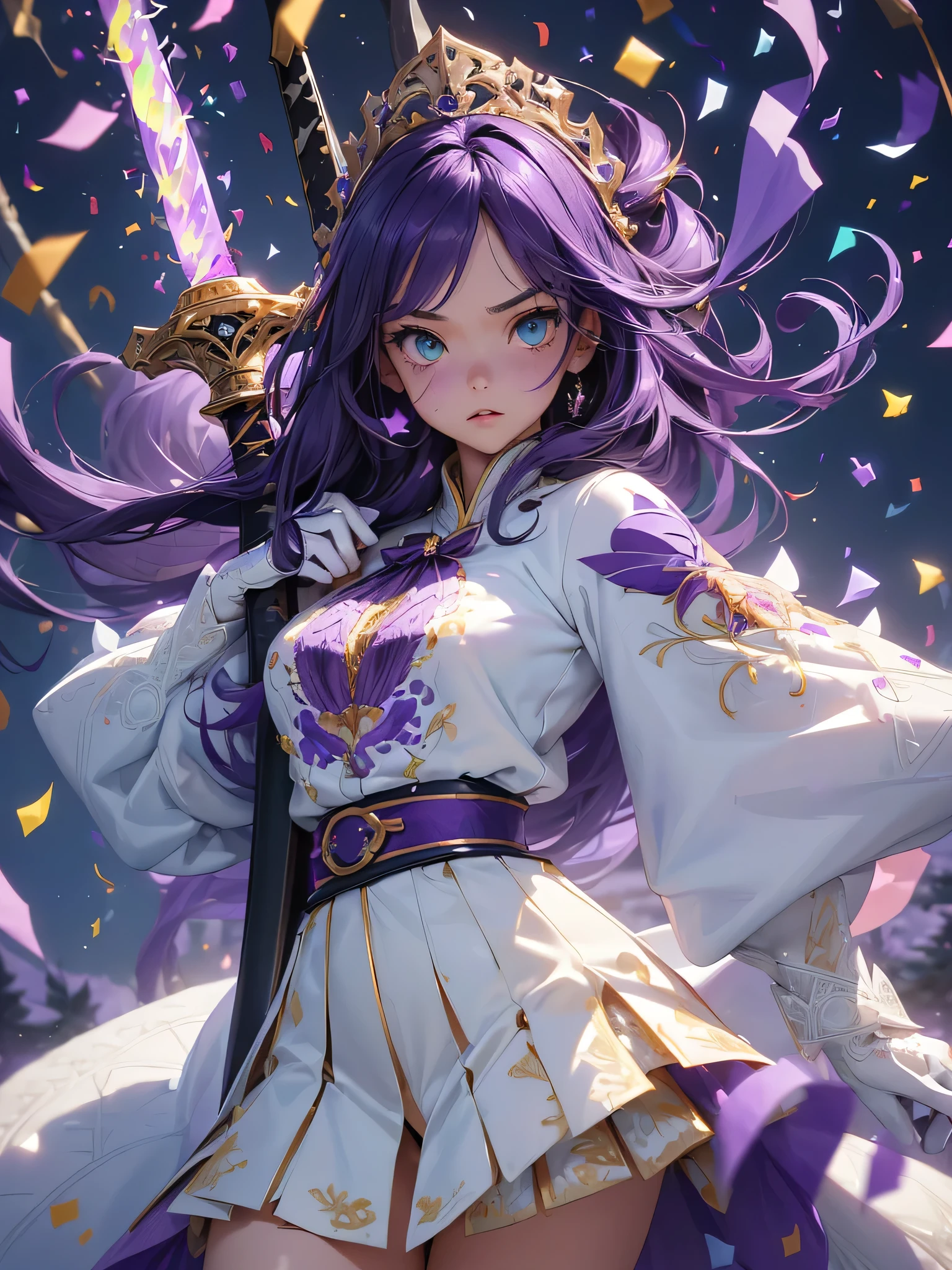 nsfw:1.1, high resolution:1.7, incredibly absurdres, kawaii:1, cute:1.5, hires.fix, incredibly fine illustration,8k,masterpiece:1.2,best quality, high quality, exquisite, beautiful, insanely detailed, intricate detailed, extremely detailed, Super Definition, ultra high res, Super Resolution, best aesthetic, ultra detailed:1.5, best quality, perfect face, detailed face, masterpiece:1.2, illustration:1.2, 8k cg wallpaper, stunning art,absurdres,octane render,ultra hires,
(((aqua fur coat and outfit,coat))), ((elegant dress)),(white gloves,white clothes,(((intricate outfit,intricate clothes,embroidered outfit,ornate outfit,embroidered clothes,ornate clothes))),(dynamic pose:1.0),embarrassed,(centered,scale to fit dimensions,Rule of thirds),((snowy pine forest)),winter,1girl, (kunoichi:1.2), black hair,(big green crystal eyes,enchanting bright eyes studded with gold and silver dust),(finely detailed beautiful eyes),shinylips,lean body,waist slender,leg slender,ninja,torn clothes,broken clothes,(((pussy))), kupaa,show off pussy,((spread pussy)),(embarrassed), (gauntlet:1.2), (greave:1.2), (gaiter:1.2), (purple flame:1.5), (purple fire:1.5), (holding purple flame sword:1.5), (holding white energy sword:1.3), (black flame katana:1.3), (swing a white flame sword:1.3),
battle,fight,(action pose),(vengeful spirit come's attack), (vs vengeful spirit),(purple confetti:1.5),(cave),tentacles,dungeon,(dutch angle)