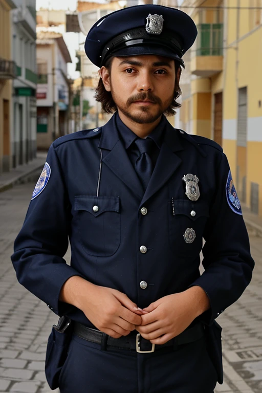 Guardia municipal police hombre posando