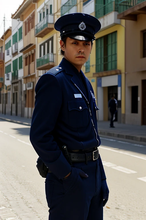 Guardia municipal police hombre posando 