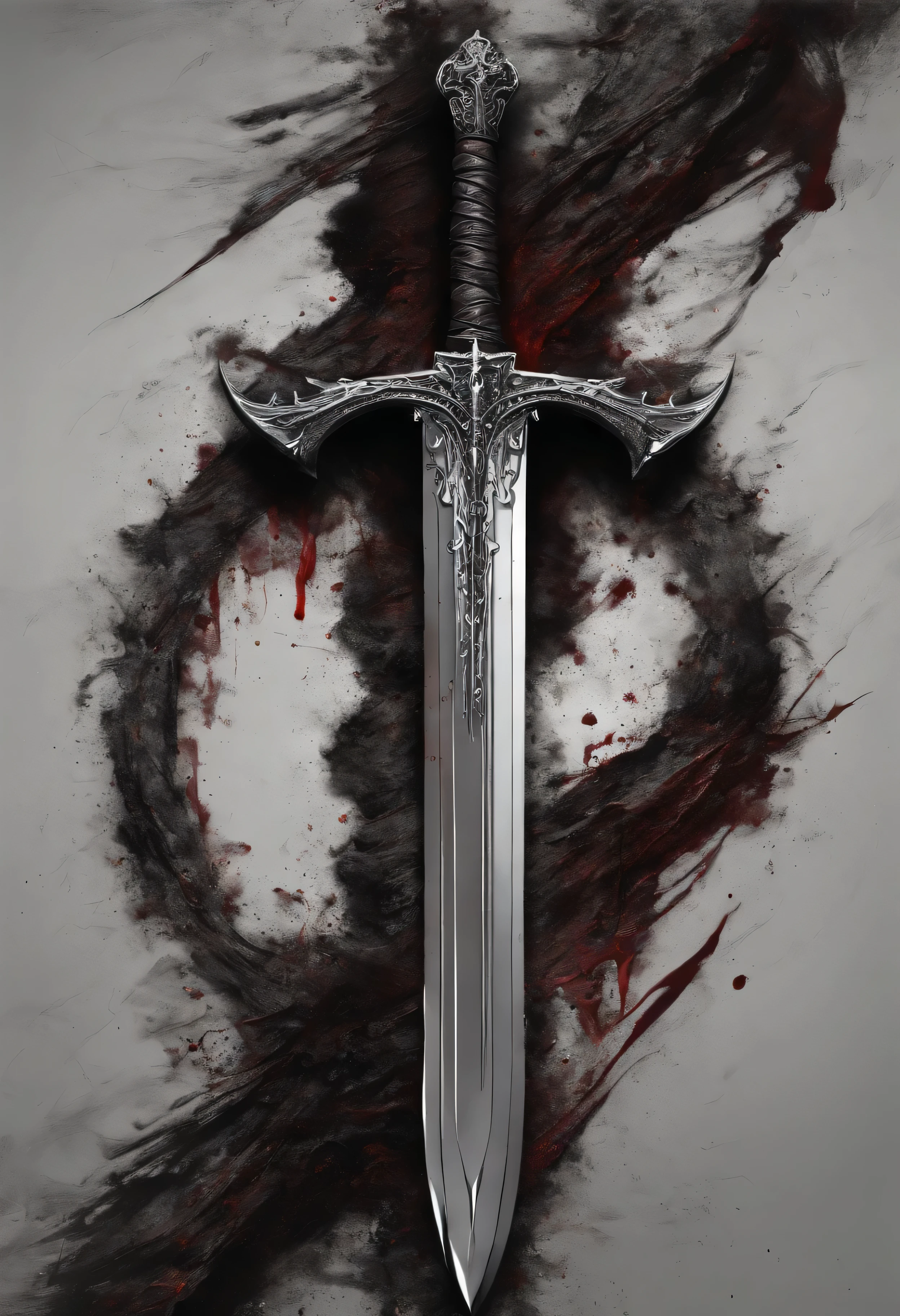 Blood-bathed sword