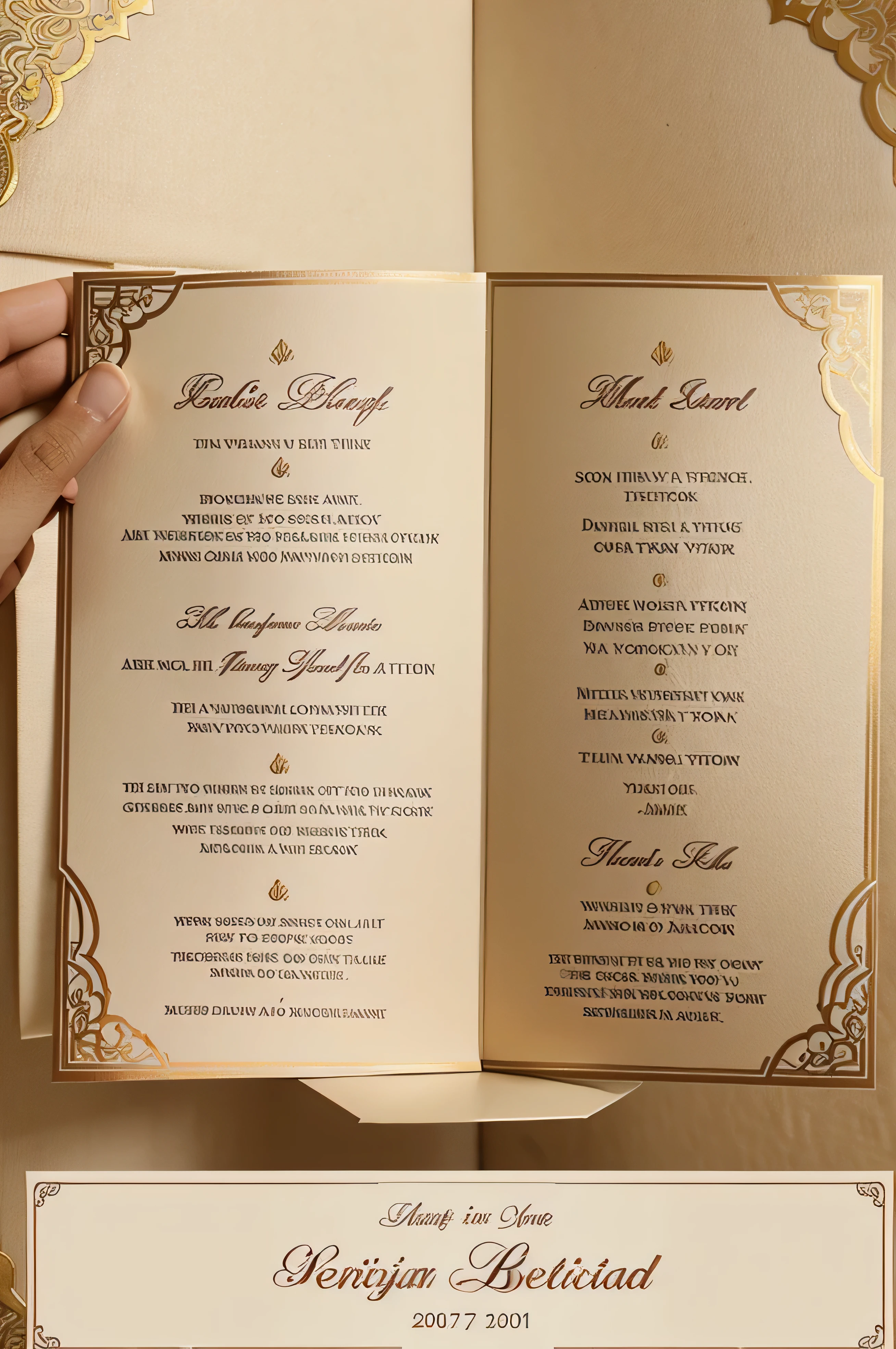 Create A muslim wedding invitation card