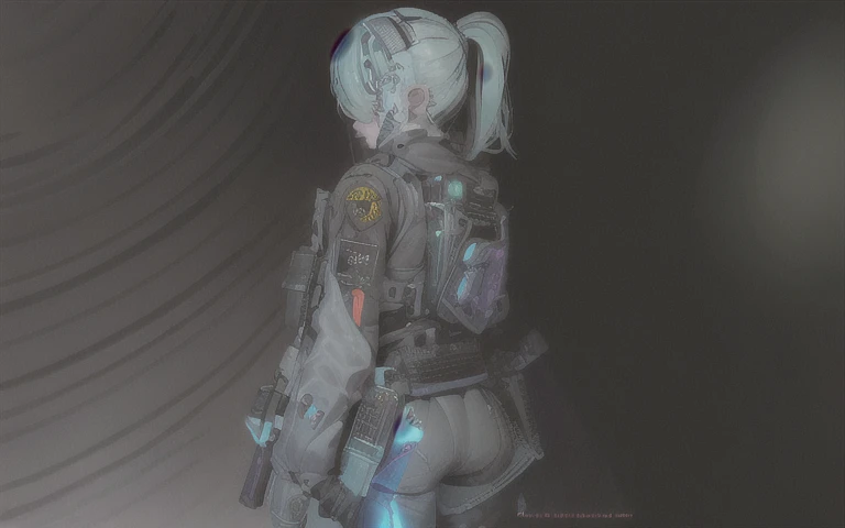 ((La mejor calidad)), ((obra maestra)), (muy detallado:1.3), ..............3D, Beautiful (cyberpunk:1.3) Mujer hacker, peinado corto,pelo corto, Volver al visor, cabello grueso, Terminal de ordenador operativo, Pantalla montada en la cabeza, computer server, Pantalla LCD, fiber optic cable, Logotipo de la empresa, HDR (High Dymanic Range), Trazado de rayos, NVIDIA RTX, Super resolution, Irreal 5, Subsoil Scatter, Textura PBR, Post-procesamiento, Anisotropic filtering, profundidad de campo, maximum sharpness and sharpness, Texturas multicapa, Albedo y Highlight Maps, Sombreado de superficies, Accurate simulation of light-material interactions, proporciones perfectas, Renderizado de octanaje, duotone lighting, ISO bajo, balance de blancos, Regla de los tercios, amplia apertura, 8K RAW, efficient sub-pixels, sub-pixel convolution, glow particles, dynamic pose