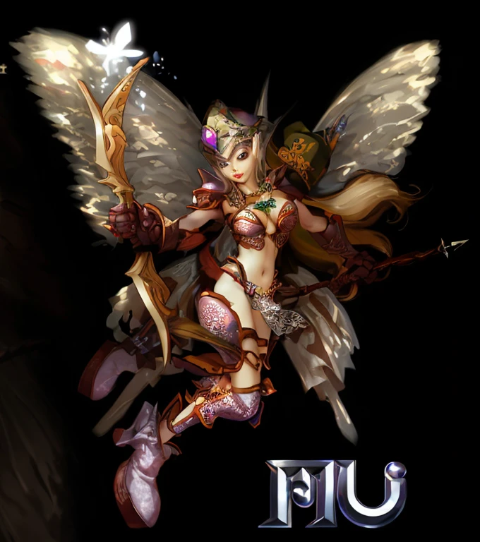 Elf Beauty，Big Breasts， Showing cleavage