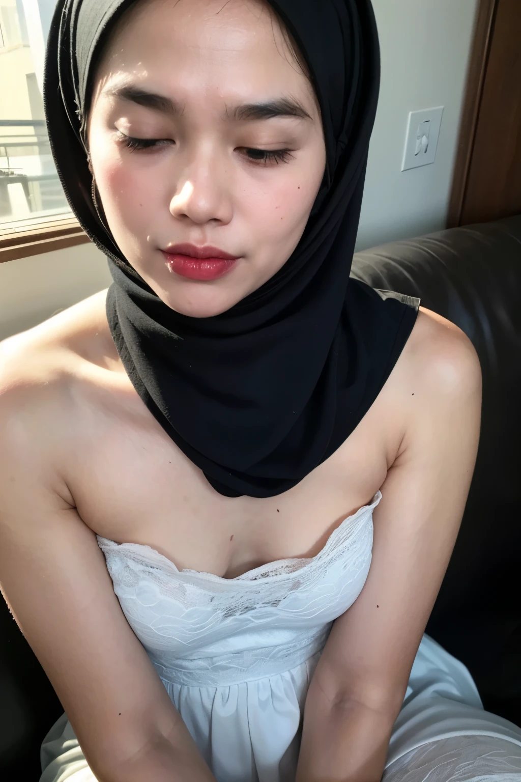 ((Colourful)), ((Big Tits:1)), ((Flat Chest:1)), Wear sunglasses and act like Rosyam, ((Closed Eyes)), ((Strapless Colourful Flat Chest)), Naked, Angry pose, Angry face, (((HIJAB MALAY GIRL))), masutepiece, High quality, UHD 45K, Realistic face, Realistic skin feeling , A Japanese Lady, 8 years old, , Very cute and baby-like face, (((FLAT CHEST))), (MATRIX WORLD), ((look In front  at the camera and SADNESS)), ((())), (((CUTE GIRL))), ((PASTEL LIPS)), ((SATIN LACE)), ((CHUBBY)), ((???????)). Brown, Flat Chest, Wearing G-String. Sitting, from behind view up, seductive pose, (Small face)