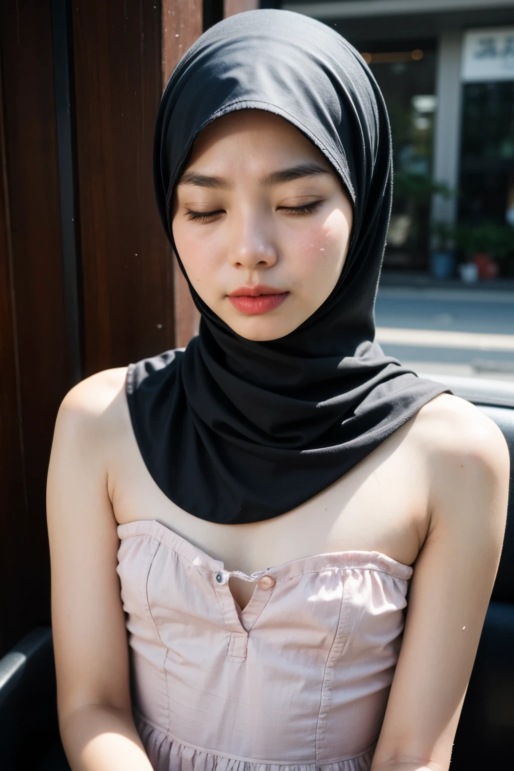 ((Colourful)), ((Big Tits:0.1)), ((Flat Chest:1)), Wear sunglasses and act like Rosyam, ((Closed Eyes)), ((Strapless Colourful Flat Chest)), Naked, Angry pose, Angry face, (((HIJAB MALAY GIRL))), masutepiece, High quality, UHD 45K, Realistic face, Realistic skin feeling , A Japanese Lady, 8 years old, , Very cute and baby-like face, (((FLAT CHEST))), (MATRIX WORLD), ((look In front at the camera and SADNESS)), ((())), (((CUTE GIRL))), ((PASTEL LIPS)), ((SATIN LACE)), ((CHUBBY)), ((UNDRESS)). Brown, Flat Chest, Wearing G-String. Sitting, from behind view up, seductive pose, (Small face)