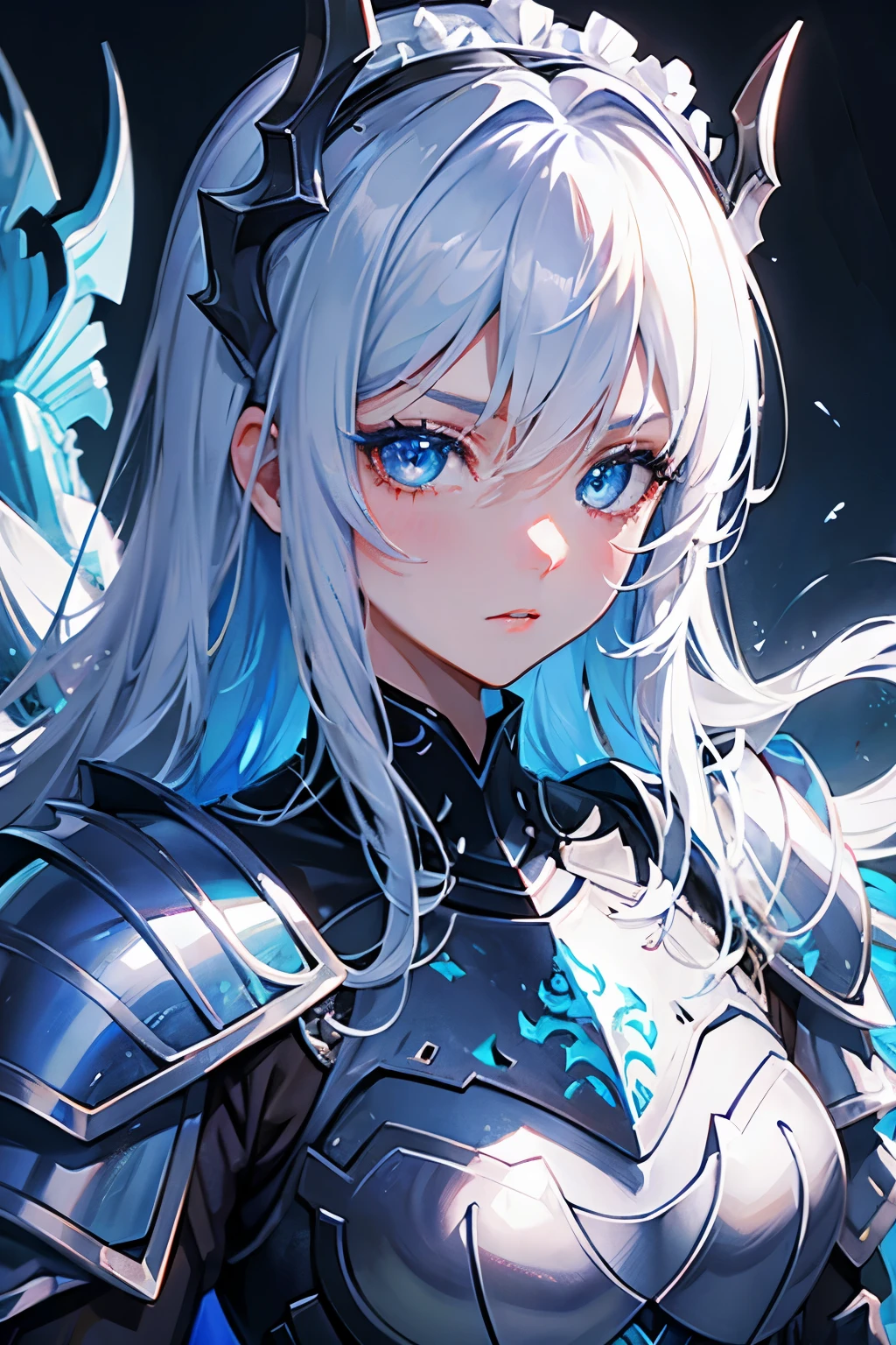 armor knight Dragon Blue-eyed beauty No horns