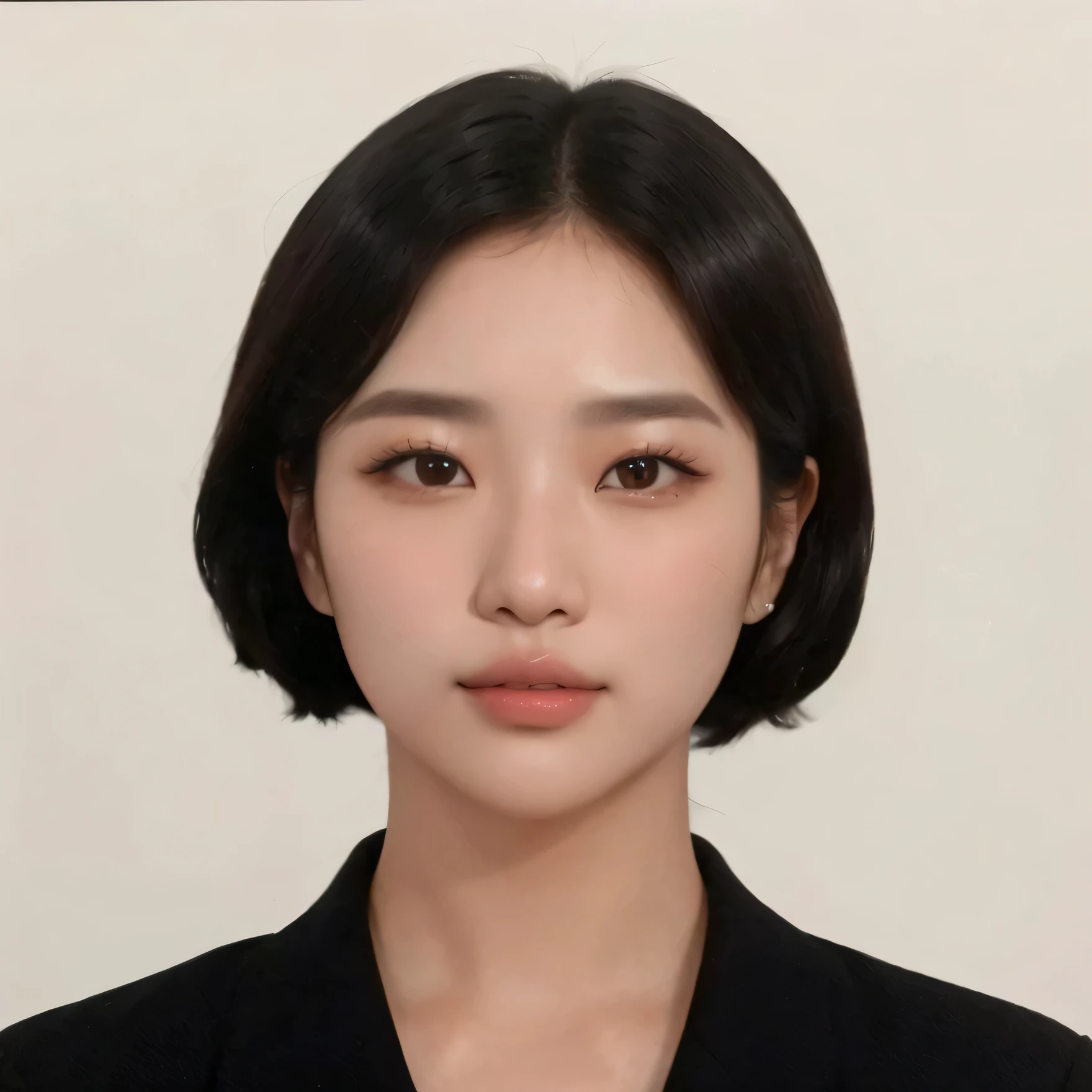 Mujer arafed con camisa negra y chaqueta negra., jaeyeon nam, heonhwa choe, korean symmetrical face, foto de perfil en la cabeza, kim hyun joo, lee ji - eun, lee ji-eun, jiyun chae, kim taejin, foto de perfil profesional, shin min jeong, sangsoo jeong, aparcar desde-min