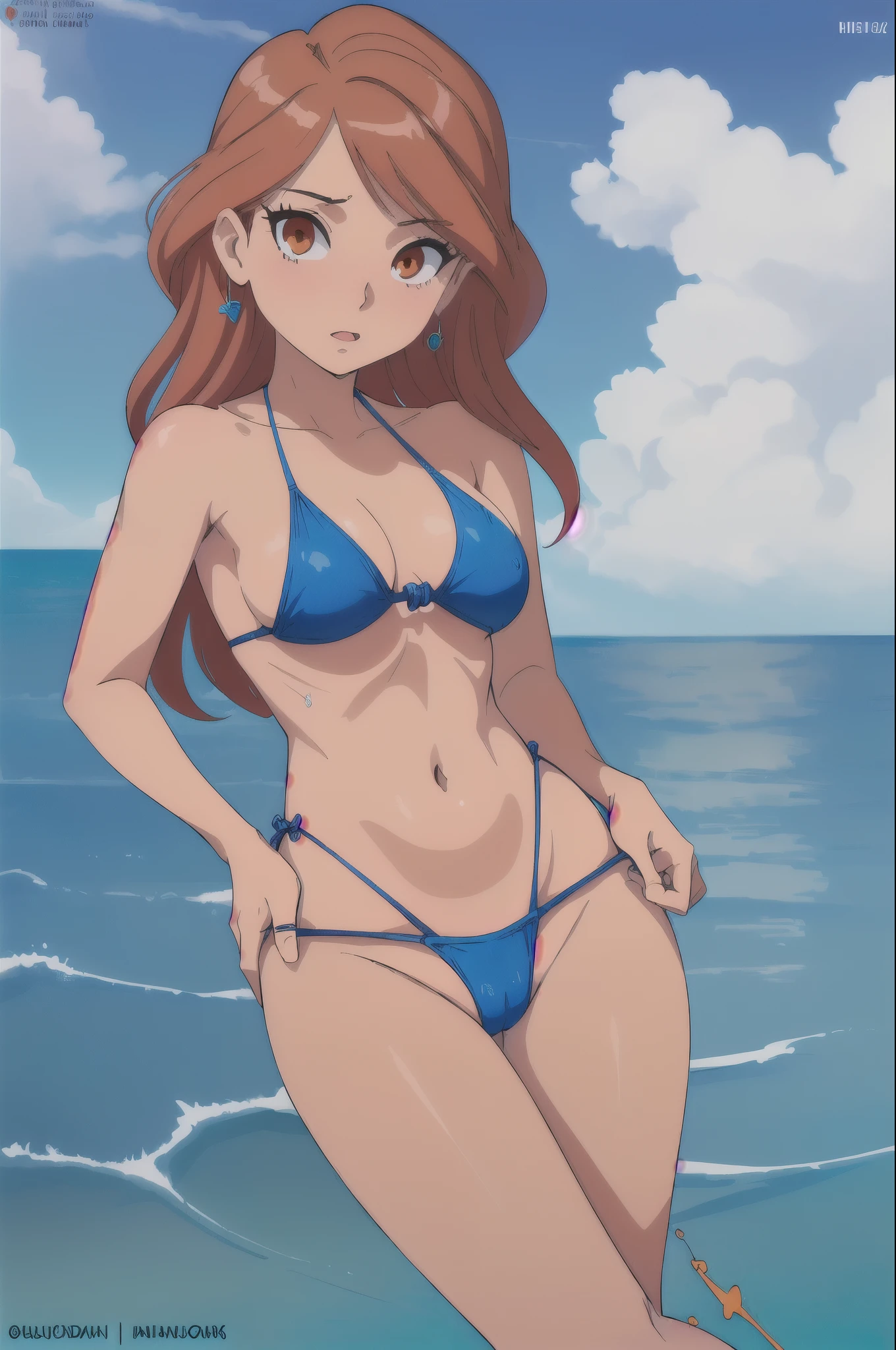 Nelly, pechos grandes,  ,
(mejor calidad, Obra maestra, foto cruda,ultra detallado:1.2), 1 chica,solo,mirando al espectador,sonrisa,lleva un  blue swimsuit,blue swmisuit,blue lstex swimsuit,blue swimsuit,sexy