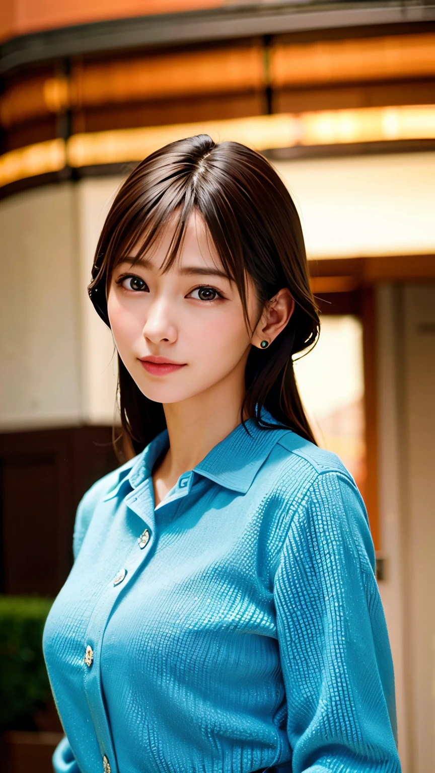 masterpiece, 最high quality, Ultra-high resolution, (Realistic:1.4), Beautiful face in every detail, Quality clothing, Amazing European Women, very cute, Portraiture, 肌が柔らかくてPerfect Face、Perfect Face, Shoot your hair, 8k resolution,Super Realistic,Very detailed,high quality, A broad perspective
