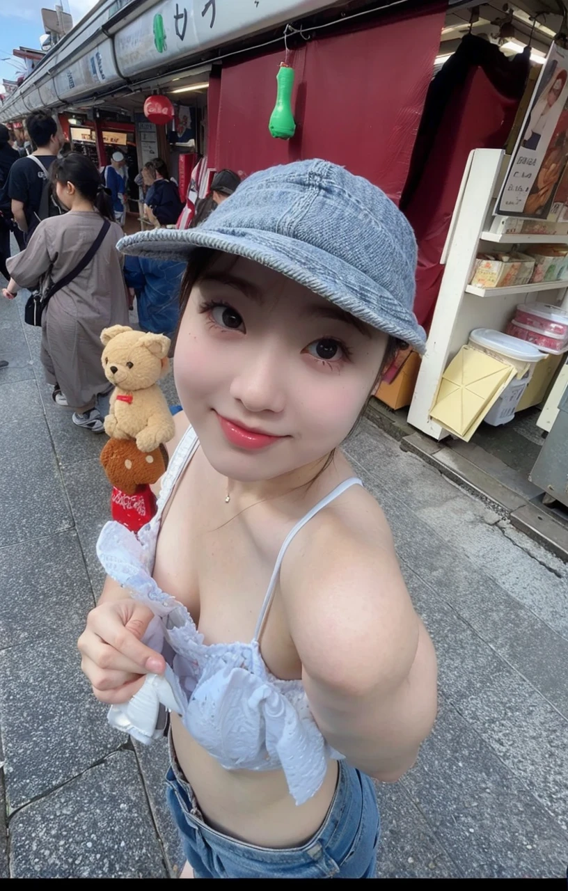 highest quality, Ultra-high resolution, Highly detailed skin, Physically Based Rendering,(shirt with wide open chest、mini skirt),((from below))) ,(((Young face of 18 years old,Japan Schoolgirls、Place both hands on the ground、Topless leaning forward,No bra)))(((panty shot.showing panties,squatting,open legs wide)))(((Small breasts, Nipples are visible, from the front,))),(Japanese school girl uniform),(Blurred Background:1.2), (Cleavage), (Show me her white panties)Long black hair, open chest shirt