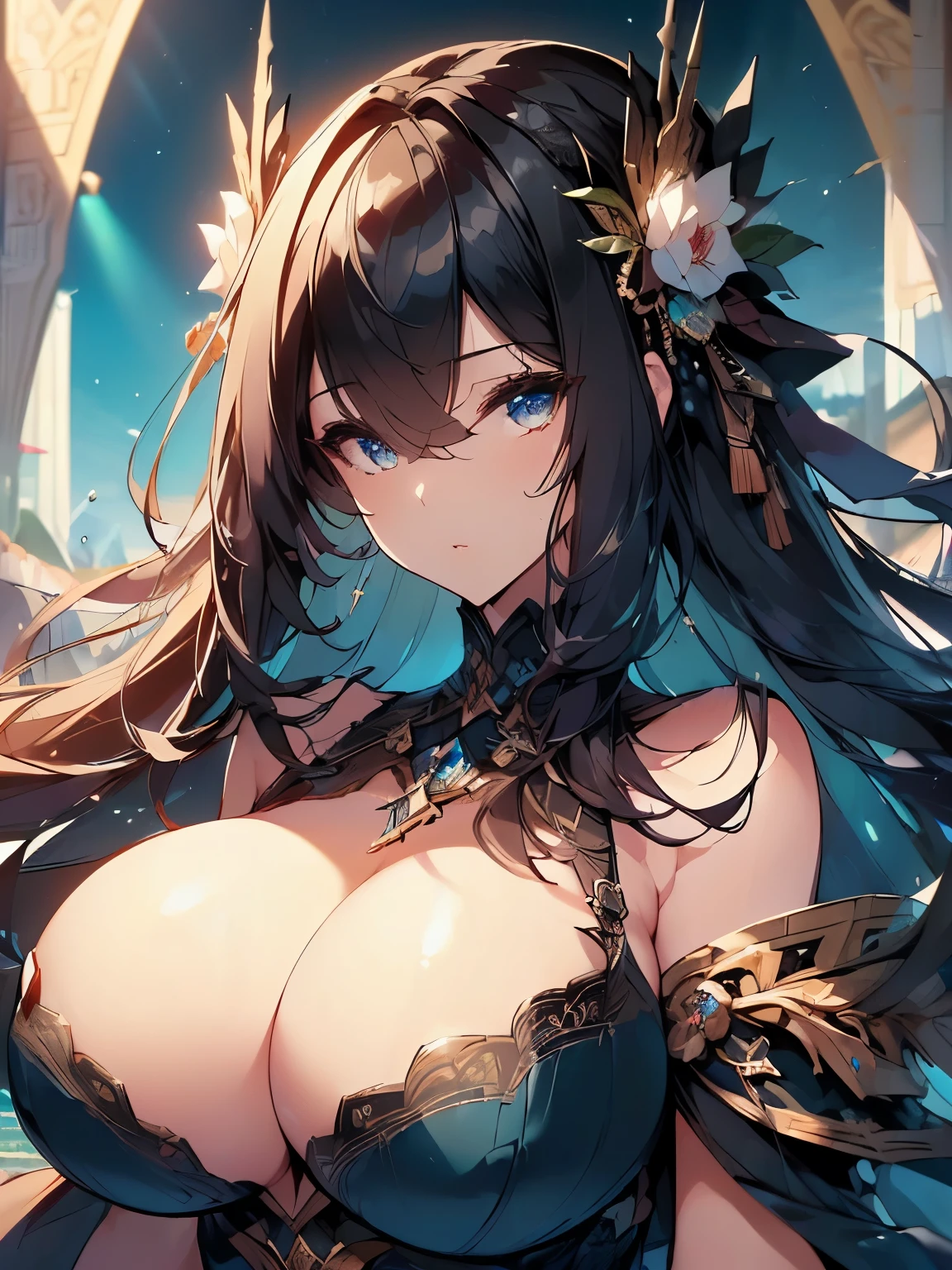 (((masterpiece))), (((High resolution)))、(((8K quality)))、(((Perfect Face)))、Looking at the camera, ((Top quality eyes)), (Detailed face), (Detailed Texture), ((Big Tits:1.5)), Swimwear