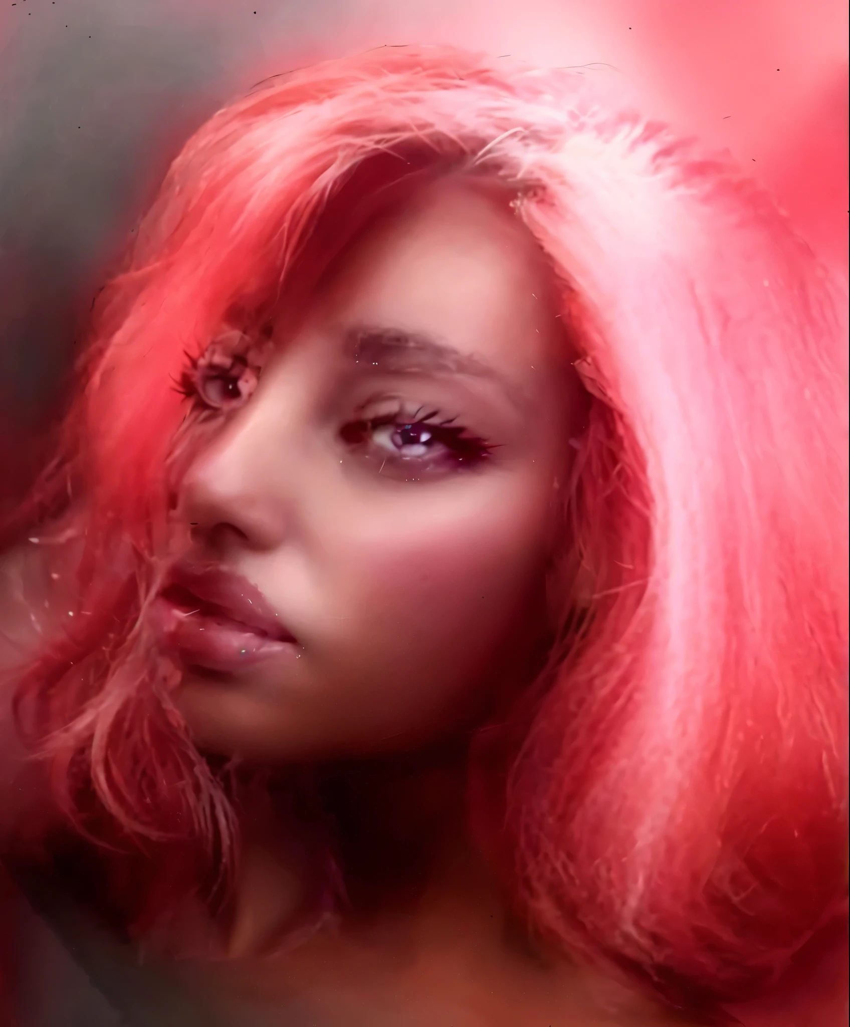 draw hair, save color, sharp details, photoreal