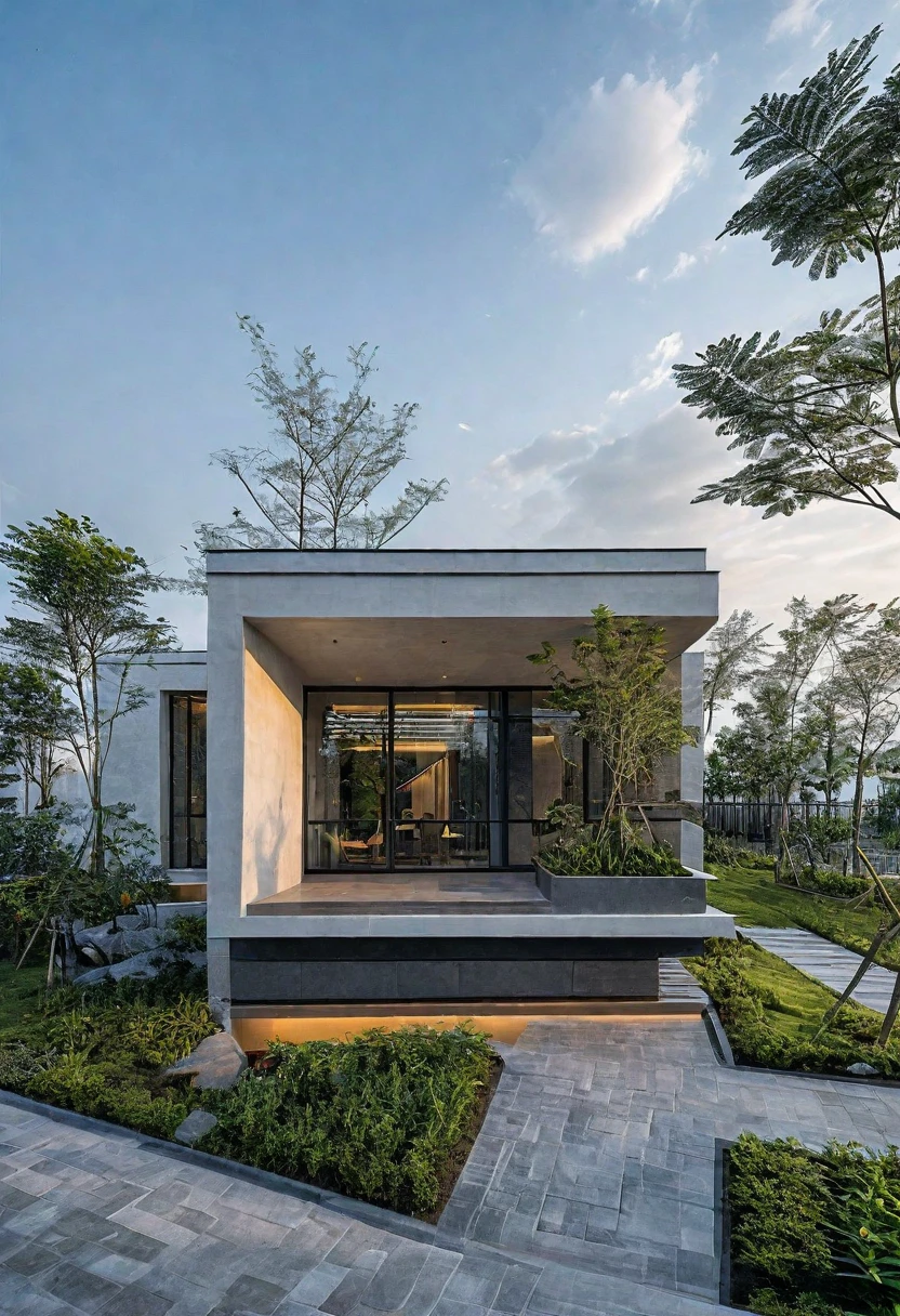 House,glass window, high quality architectural art, architecture art, architectural illustration, contemporary architecture, mono,beautiful and realistic photos, busy surrounding space, realistic trees, surrounding landscape is the city, soft light, late afternoonchrome drawing, realistic architecture, architectural rendering, architectural sketch, in style of zaha hadid architect, architectural concepts, architectural concept, rounded architecture, architecture drawing, artistic drawing, exquisite architecture, beautiful artist rendering, architectural render