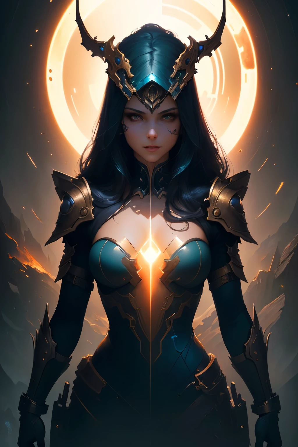 masterpiece, best quality, (extremely detailed CG unity 8k wallpaper), (best quality), (best illustration), (best shadow), absurdres, realistic lighting, (Abyss), beautiful detailed glow, art by PeterMohrBacher,
