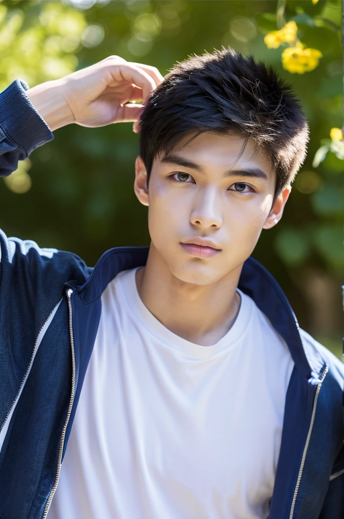 (creation:1.4),(HDR),moe,Strongest configuration、High resolution、Men's Models、(18-year-old)、(Protagonist Boy,male protagonist)、Slim body、(Young Man、Detailed man、cool:1.4、cool:1.4)、((Detailed manface:1.4))、(Attractive and cheerful personality)、motel、Pure、Youth drama、Male sports club members、Ace Member、face、refer to、hand、smart、Sunny、Pure Boy、Representative men、God Man、Natural light、strong?、passionate、BL