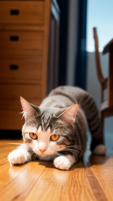 Katze, (Himalaya-), (klein)))), in einer Teetasse, Gesicht, Vorderpfoten raus, 8K, professionelles Foto, empfindlich, klar, auf dem Tisch, im Haus, Sonnenschein, Lichtleck, Meisterwerk, ((Pretty))), Modische Teetasse, (Wirklichkeit), Plush toy, Runde Pupillen