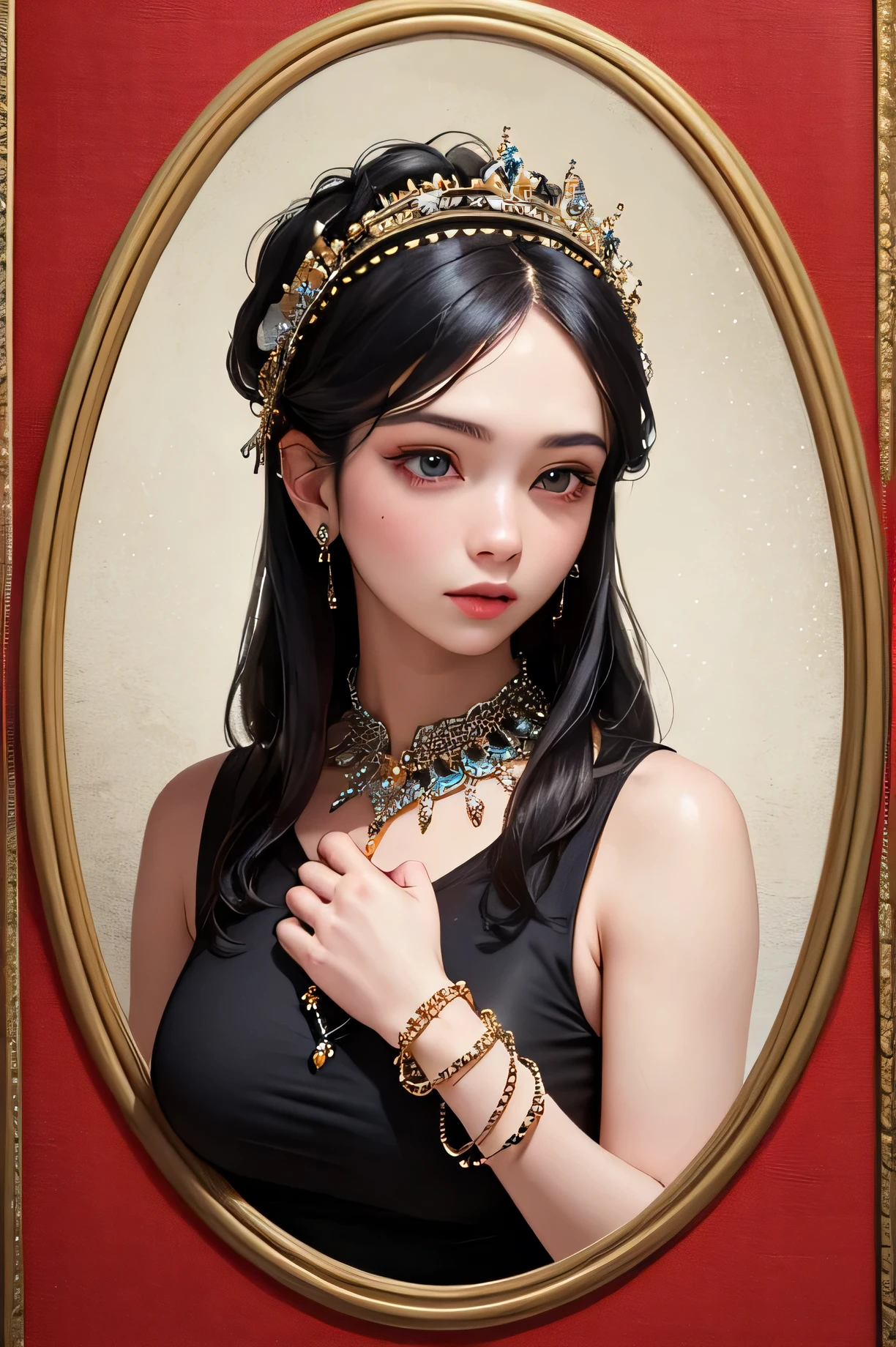 ((highest quality)), ((masterpiece)), (detailed), One beautiful girl,whole body,Perfect Face,Wearing a sleeveless kimono,Bracelet