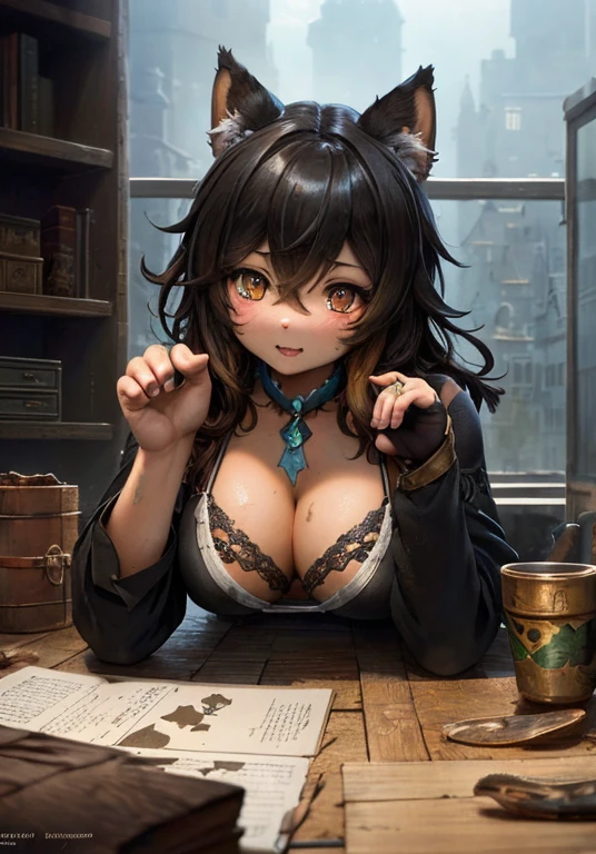 Modell-Shooting-Stil, (upper body:1.2, portrait, digitale Anime-Illustration) eines ((Furry girl:1.3, black neko girl:1.4)), (1 girl:1.5), (cute pose:1.7),
(pretty face, perfektes Gesicht), (hyperrealistische, lebensechte Textur, realistische Augen:1.2), (best quality:1.4, Meisterwerk:1.3, hyperrealistische Lichter, hyperrealistische Schatten, hyperrealistische Reflexionen),
(Sony a7, 50 mm, Filmkorn:1.5, 4K UHD HDR), (octane render, Unwirkliche Engine 5), (Illustration von Lee Jeffries, Greg Rutkowski und Magali Villanueva, Gewinner des Wettbewerbs:1.3)