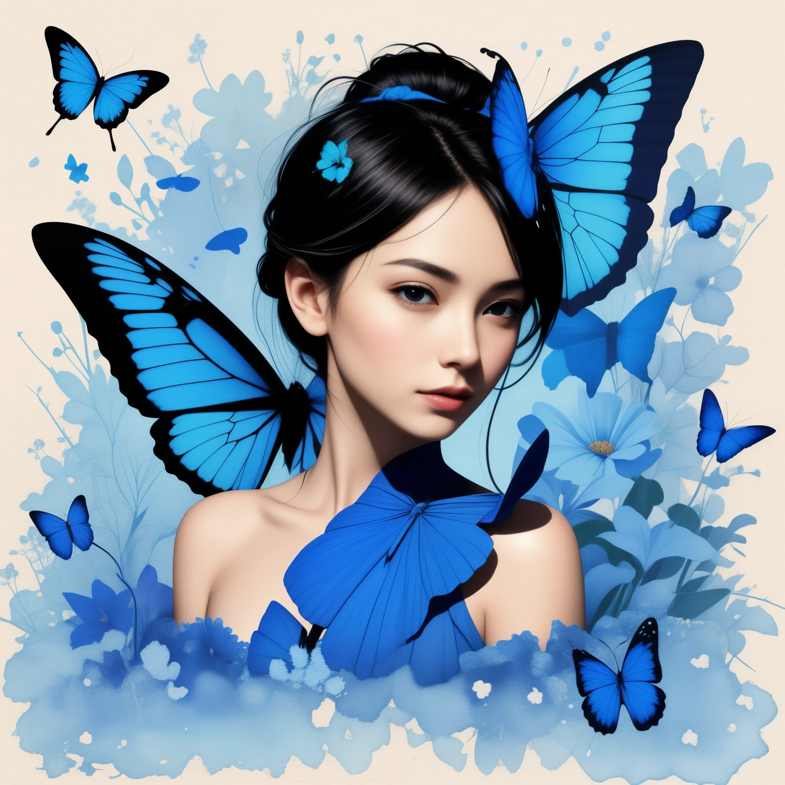 blue butterfly