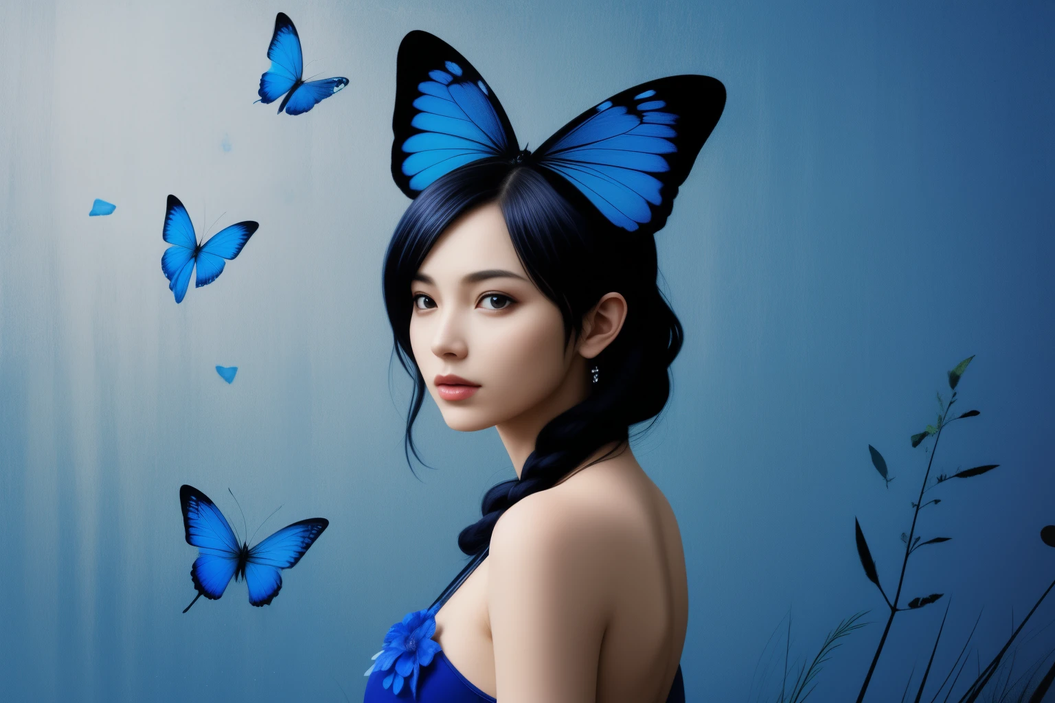 blue butterfly