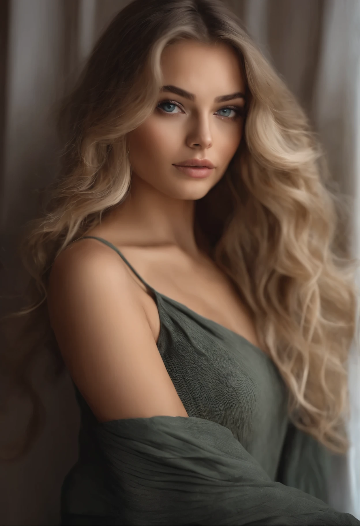 arafed femme pleinement , fille sexy aux yeux bleus, ultra realistic, meticulously detailed, Portrait de Sophie Mudd, cheveux blonds et grands yeux, selfie d&#39;une jeune femme, yeux de la chambre, Violette Myers, sans maquillage, Maquillage naturel, regarder directement la caméra, visage avec artgram, maquillage subtil, superbe photo de tout le corps, faire du yoga