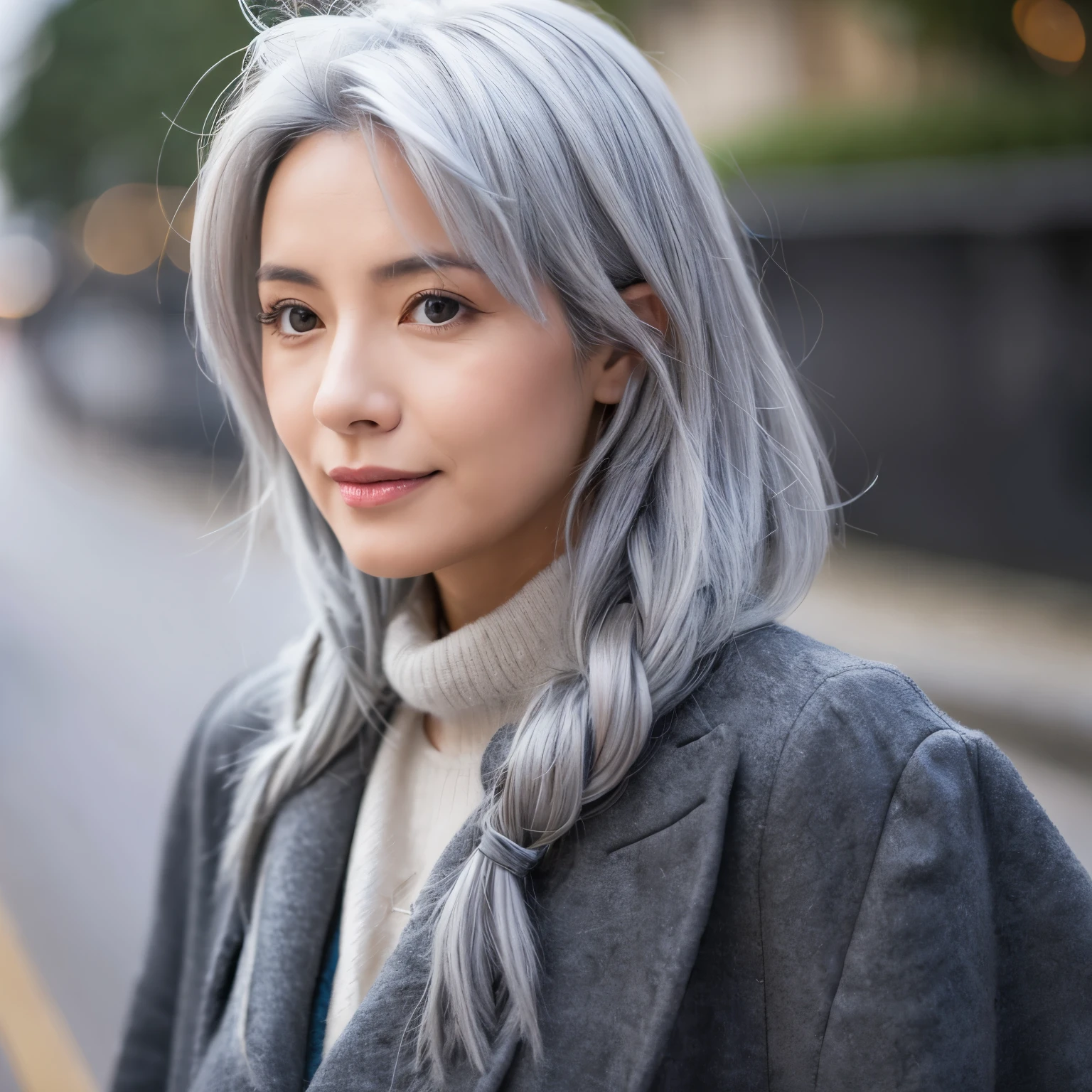 Gray Hair woman