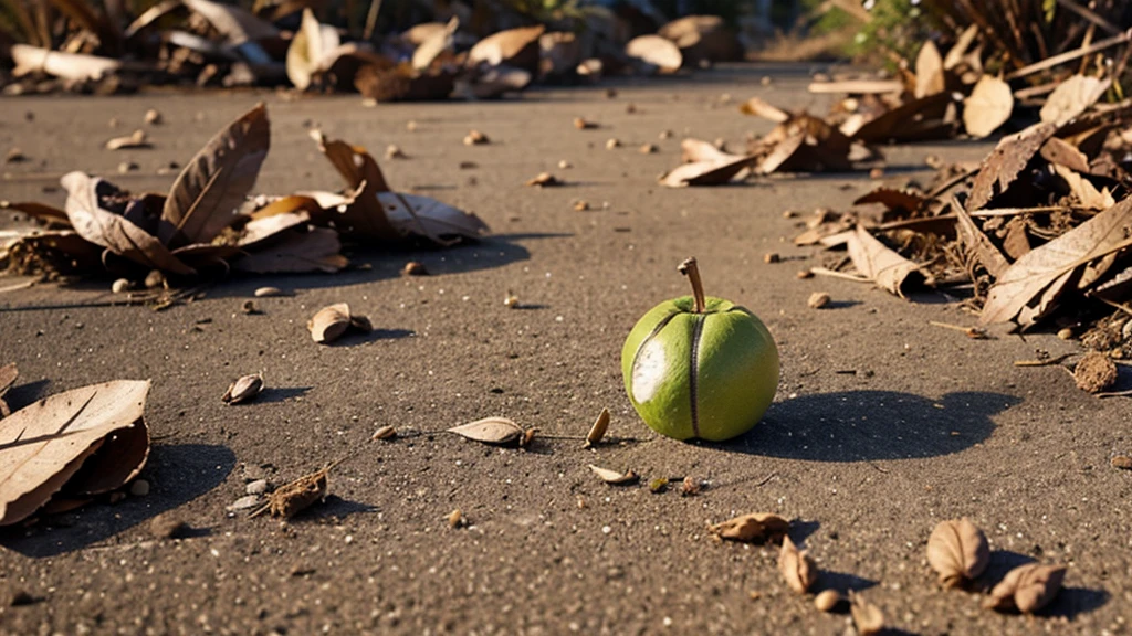 a seed on the ground