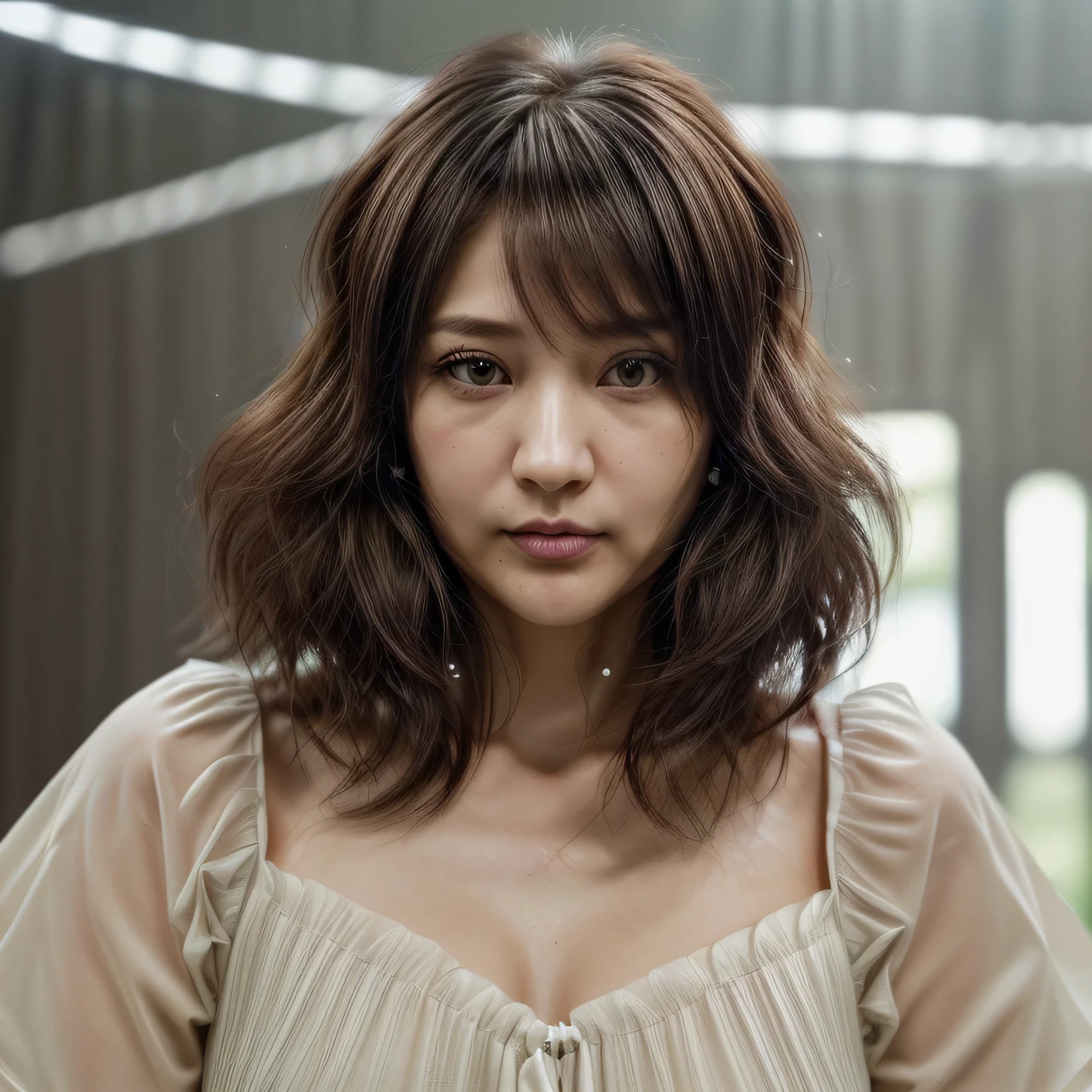 (Layered Haircut:1.2))、Short Wavy Hair、8k、（Live Shooting）、（最high quality）、（フォトreality：1.4）reality to the touch reality、(4KHigh resolution:1.2)、(High resolution, Pieces fly, Highest quality, Attention to detail, formal: 1.4), (reality: 1.2, ハイパーreality: 1.1, フォトrealityです: 1.37), Depth of written border, (Detailed description of the hair), (Detailed description of the face), Unparalleled beauty,, (Age 35,: 1.4)、I&#39;I&#39;m feeling a bit down、White wall、(Taken in front of a white door)、((A room with a white wall and a window))、indoor、Natural light、short hair、Bob Hairhair、reality、High resolution、high quality、profile、Various poses、profile、Bob Hair、Random Pause、(Autumn Clothes)、Winter clothes、 Wearing a necklace