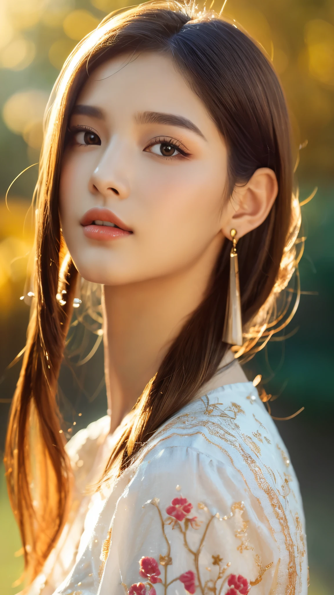 beautiful girl in a primitive costume made of hemp, upper body, (front face:1.2), (front view:1.3), photo, an extremely delicate and beautiful, extremely detailed, Amazing, extremely detailed skin, (18 years old:1.2), cute girl, famous Japanese idol, kawaii, fair skin, shiny skin, chin thin, smile, cute, young, extremely detailed nose, extremely detailed mouth, cute face, realistic face, beautiful views, elegant atmosphere