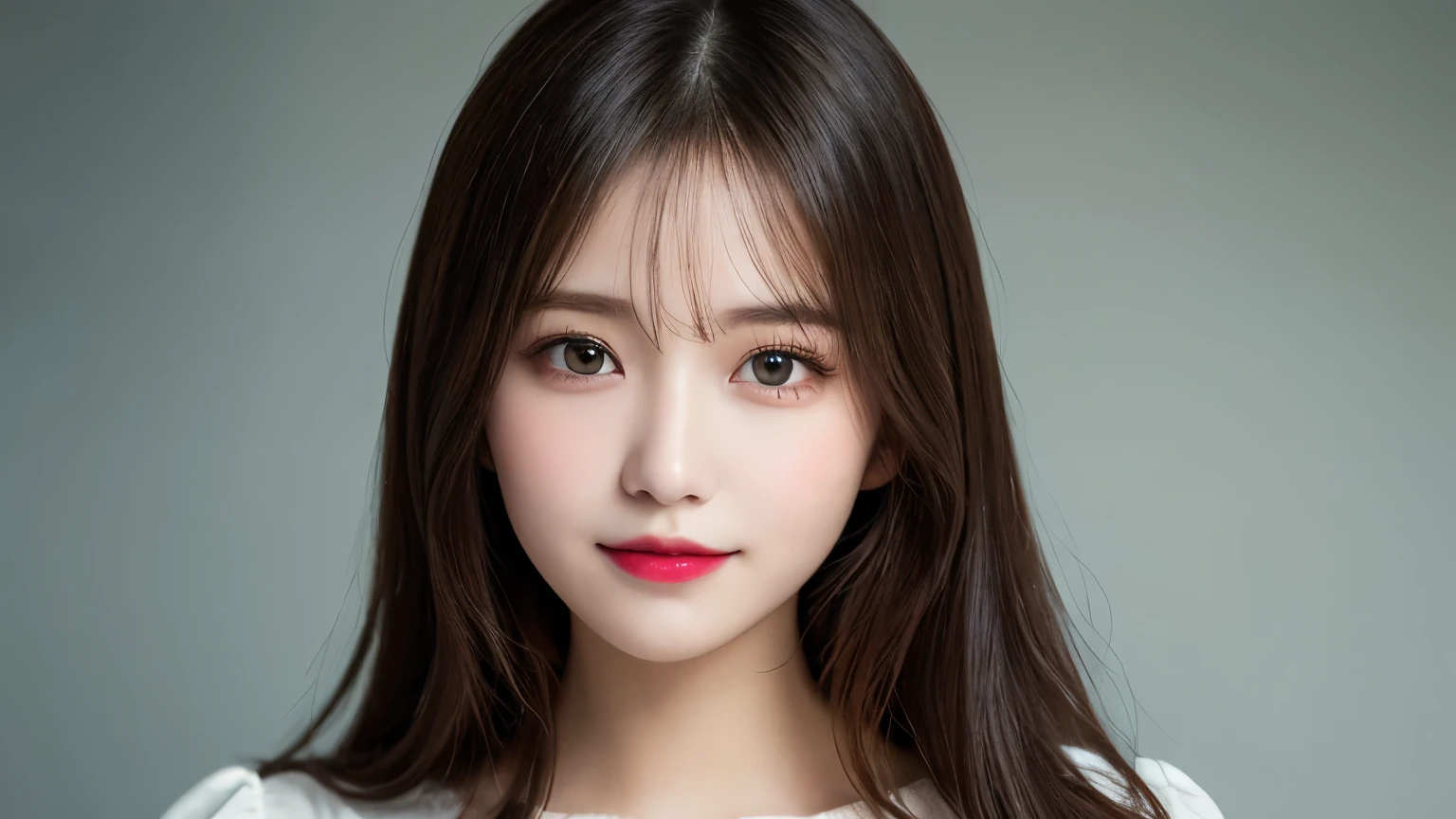 on the table, best quality, shape, Super detailed, Finely, high resolution, 8k wallpaper, 完璧なダイナミックな構shape, Beautiful and delicate eyes, Medium Length Hair, Small Breasts, Natural lipstick, Casual sexy pose,Smile,20 year old girl、midnight、Beautiful and detailed face、Perfect beautiful face,big eyes、original photo、Use the whole body to express female posture、Beautiful and delicate eyes、Small face、Beautiful duplex、Facelift and style,skirt、Beautiful golden ratio face,Long hair