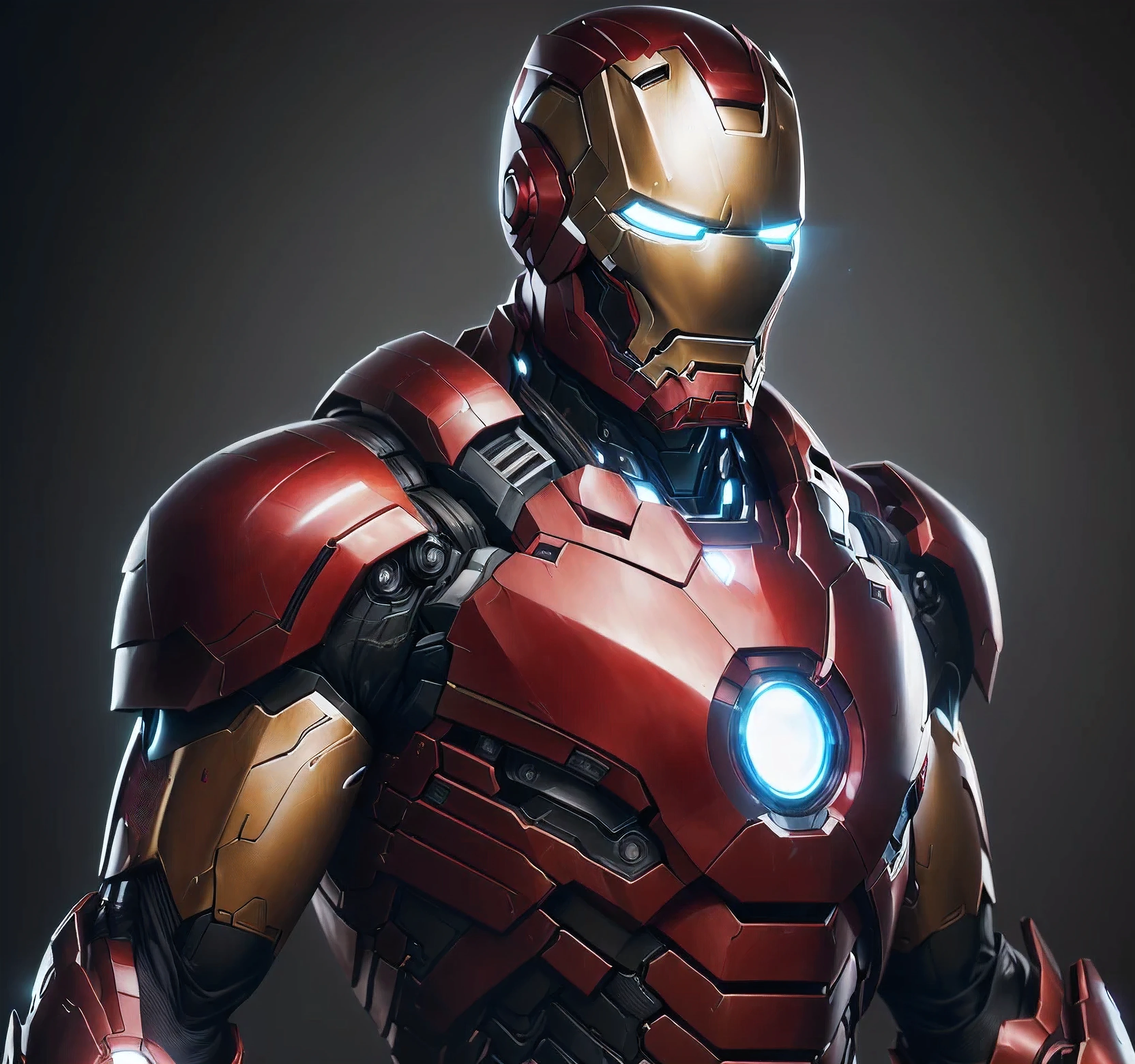 a close up of a man in a suit with a glowing light on his chest, portrait of iron man, iron man, concept art of tony stark, like ironman, ironman, superior iron man, benedict cumberbatch as iron man, 4 k render, 4k render, mkbhd as iron man, cg artist, hq 4k wallpaper, cinematic full shot