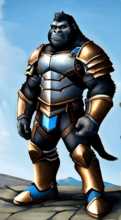 Gorilla, blue, Armor