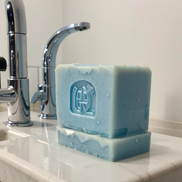 Blue bar soap