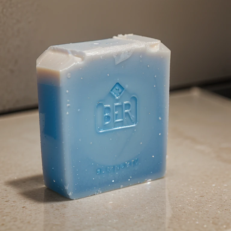 Blue clear bar soap