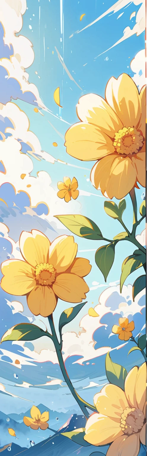 The little yellow flower of the story,Floated from the year of birth