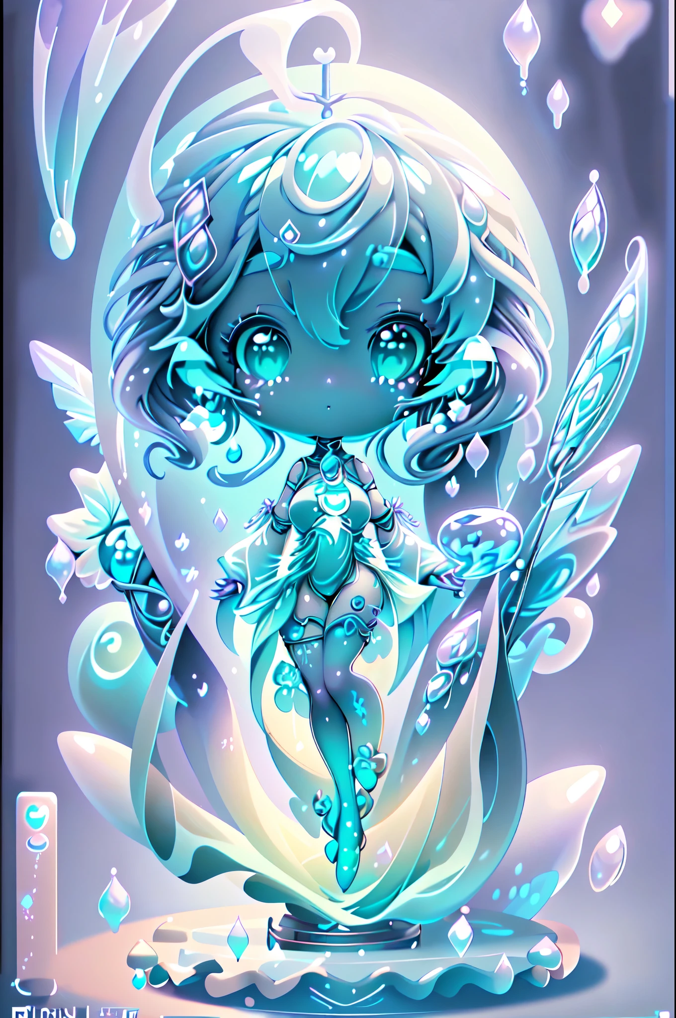 Transparent crystal faceted statue Hatsune Miku, light blue, light blue, pastel purple shades, warm light, hyperdetalization, 4k, SLR camera, art-fantasy, beautiful, filigree, art botanical, art Nouveau, aesthetic, professional photo, high resolution, a lot of details, more details, bright colors, glitter, Denoising