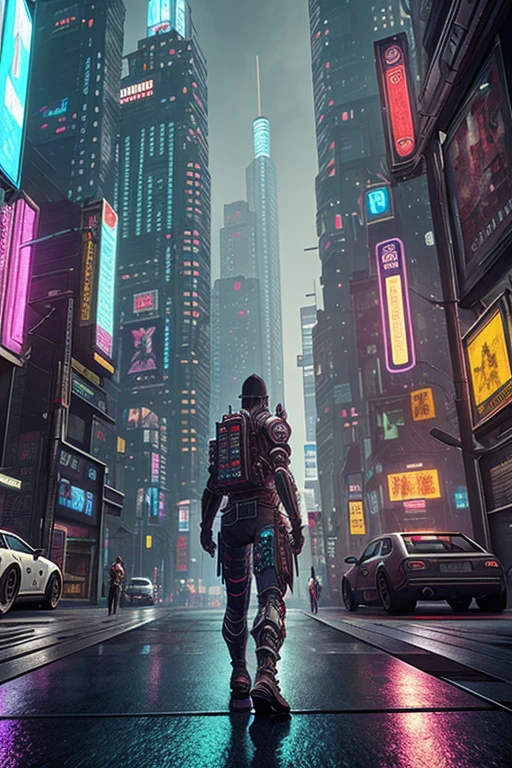Best quality, 4k,3D, Unreal Engine, Cyberpunk, environment, cyberpunk city, night, Oni