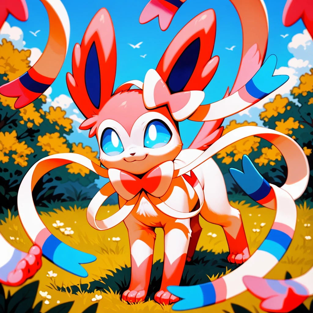 score_9, score_8_superior, score_7_superior, Sylveon Pokemon, cute, smile