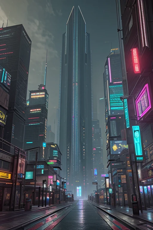 Best quality, 4k,3D, Unreal Engine, Cyberpunk, environment, cyberpunk city, night, monsters, darkness, nest