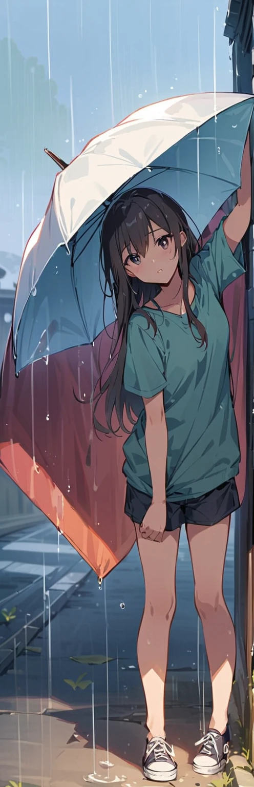 But the rain is getting so heavy that I can't see you