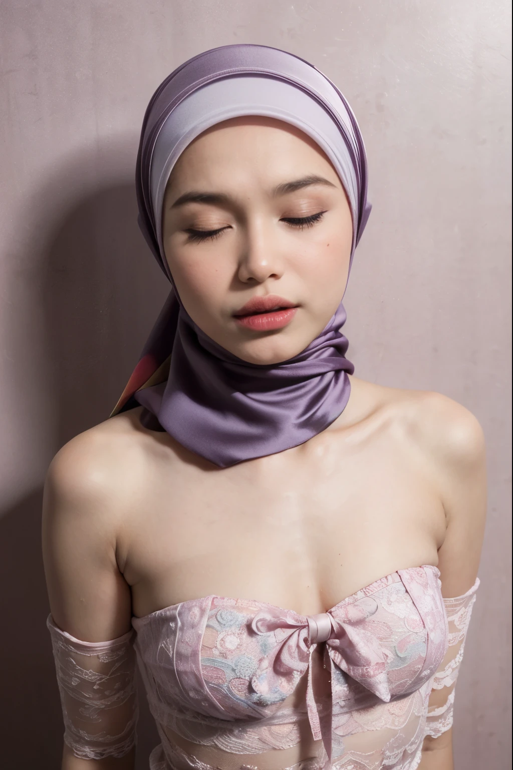 ((Colourful)), ((Big Tits:0.1)), ((Flat Chest:1)), Wear sunglasse s and act like Rosyam, ((Closed Eyes)), (((Strapless Colourful Flat Chest))), Naked, Angry pose, Angry face, (((HIJAB MALA Y GIRL))), masutepiece, High quality, UHD 45K, Realistic face, Realistic skin feeling, A Japanese Lady, 8 ,, Very cu te and baby-likee, (((FLAT CHEST))), (MATRIX WORLD), ((I ook in front at the camera and SADNESS)), ((())), (((CUTE GIR L))), ((PASTEL LIPS)), ((SATIN LACE)), ((CHUBBY)), ((UNDRES S)). Brown, Flat Chest, Wearing G-String. Sitting, from behind view up, seductive pose, (Small face