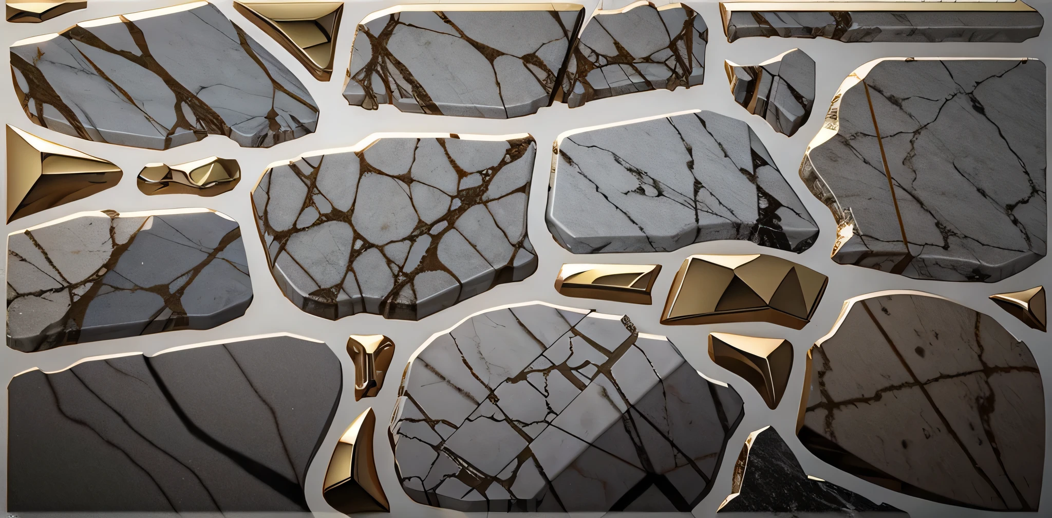 marble,Gold and white , gray marble,3d rendering,8k resolution,Realistic Texture , Artstation, Quixel Megascans, Substance Sampler, Substance Designer, Photoshop, 3d, photorealism, high pass filter, low contrast details