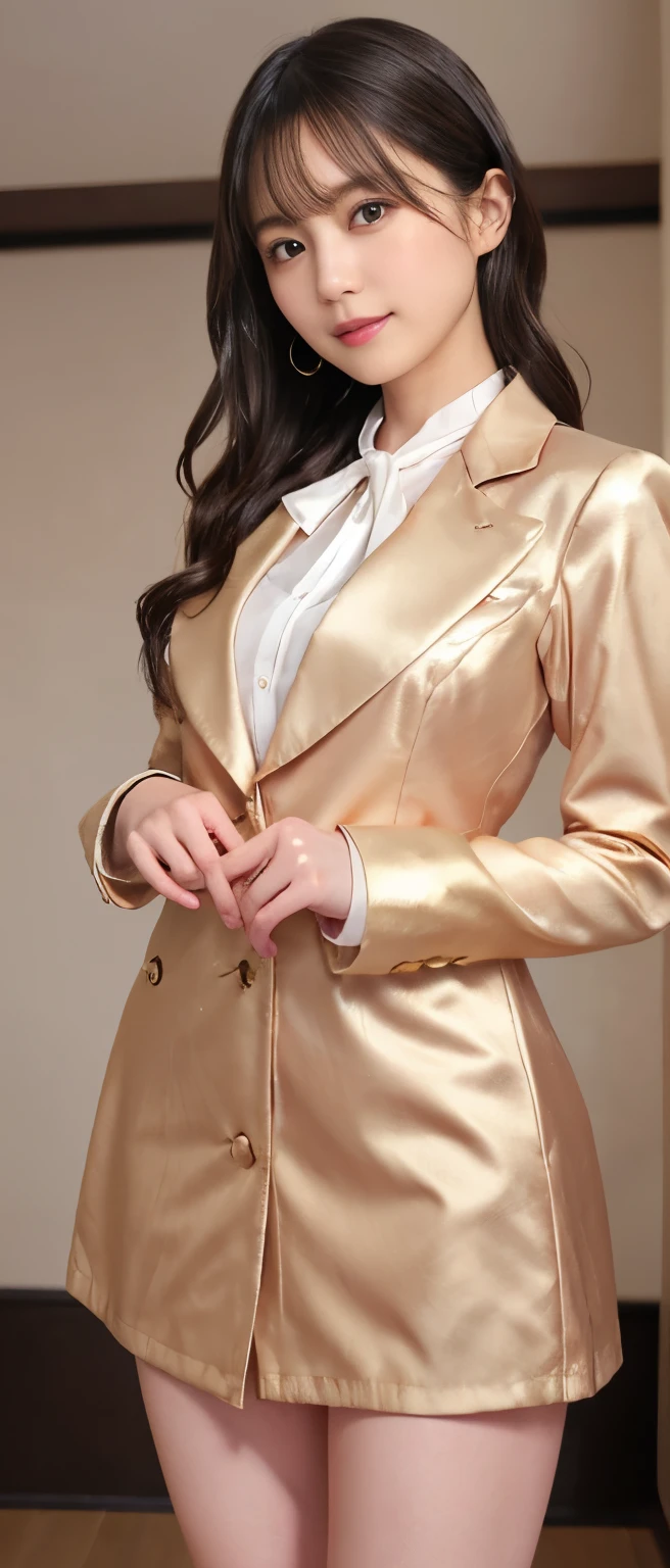 Gorgeousアイドルガール、whole body、Good style、、、gold mini dress、、、、、、Gorgeous、Gorgeous formal jacket