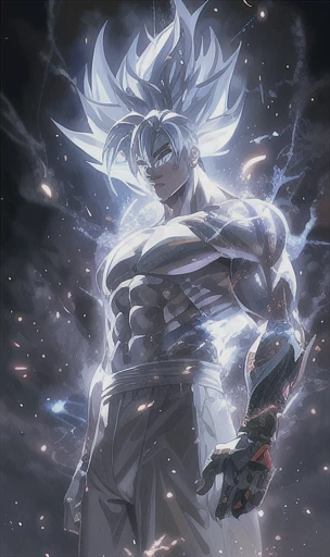 Close-up of a person with a very large body and a very large body, Ultra Instinct, Energy Man&#39;s spectacular animation, 4K Manga Wallpapers, Super Saiyan Blue, Anime Wallpaper, 4KAnime Wallpaper, Anime Wallpaper 4k, Anime Wallpaper 4k, Character Dragon Ball, Highly detailed portrait of Goku, Human Goku, super saiyan goku